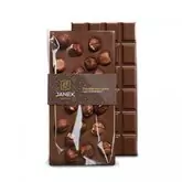 Čokoládovna Janek Mléčná čokoláda s lískovými ořechy 105 g