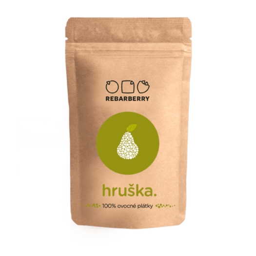 100 % ovocné plátky REBARBERRY - hruška