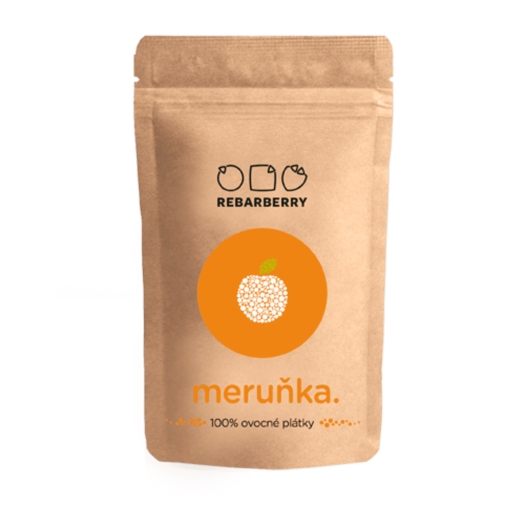 100 % Ovocné plátky Rebarberry meruňka
