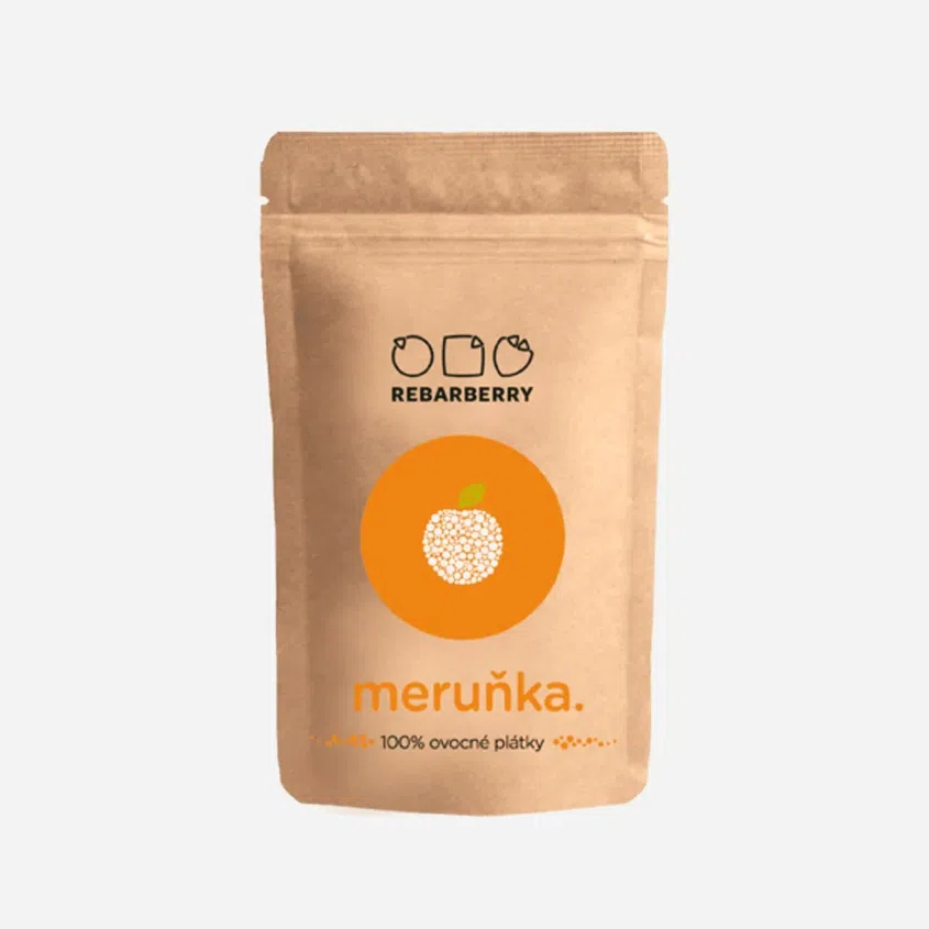 100 % Ovocné plátky Rebarberry meruňka