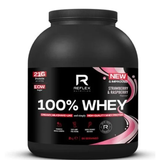 100% Whey Protein  - jahoda/malina