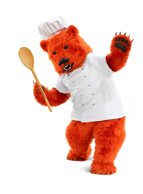 Pečení - medvěď kuchař - mouky na Grizly