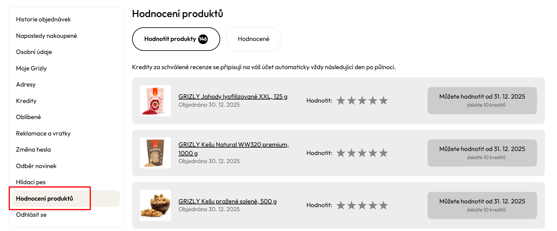 sleva na Grizly - hodnoceni produktu