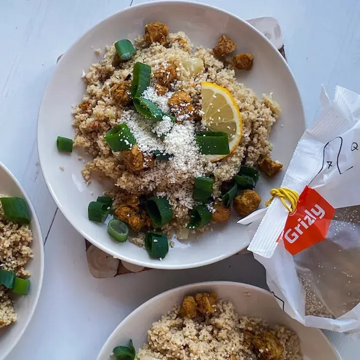 Veganský citronový kuskus