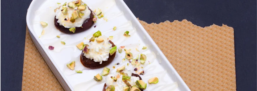 Sušené meruňky s mascarpone a pistáciemi