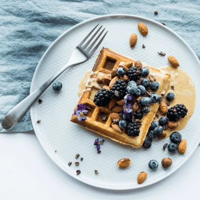 Zdravé bezlepkové vafle z mandlové mouky