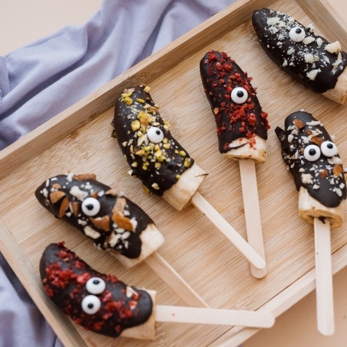 Halloween recept strašidýlka - čokoládové pecičky na vaření Grizly