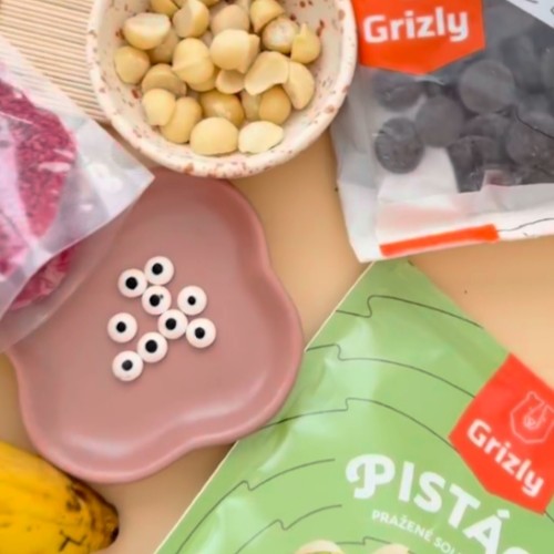 Halloween recept strašidýlka - čokoládové pecičky na vaření Grizly