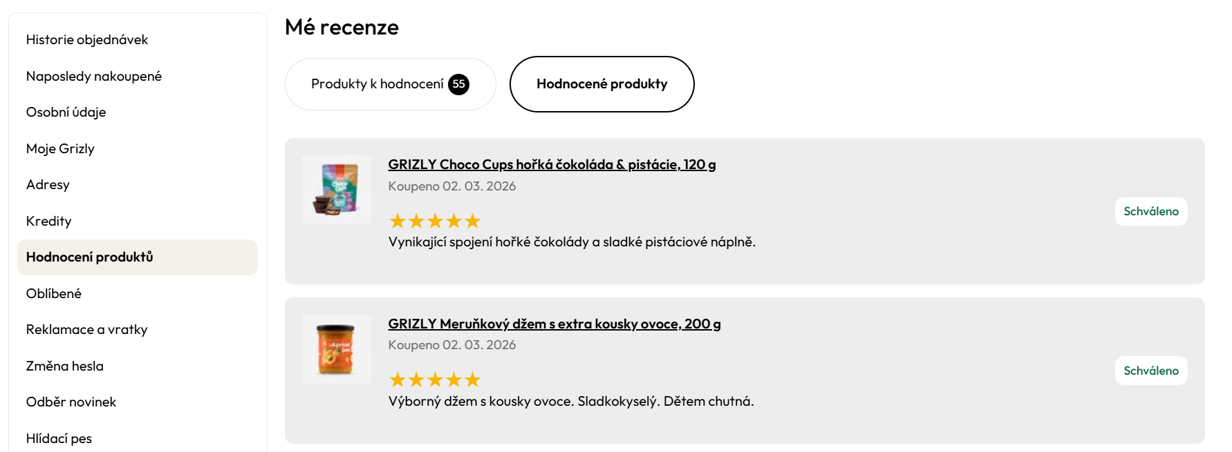 sleva na Grizly - hodnoceni produktu