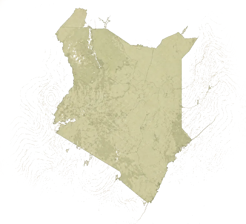 Mapa Keni – regiony Kilifi, Kwale a Lamu
