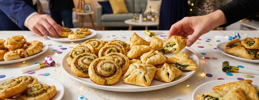 Slaný snack - šneci z listového těsta - tip Silvestr s Grizly