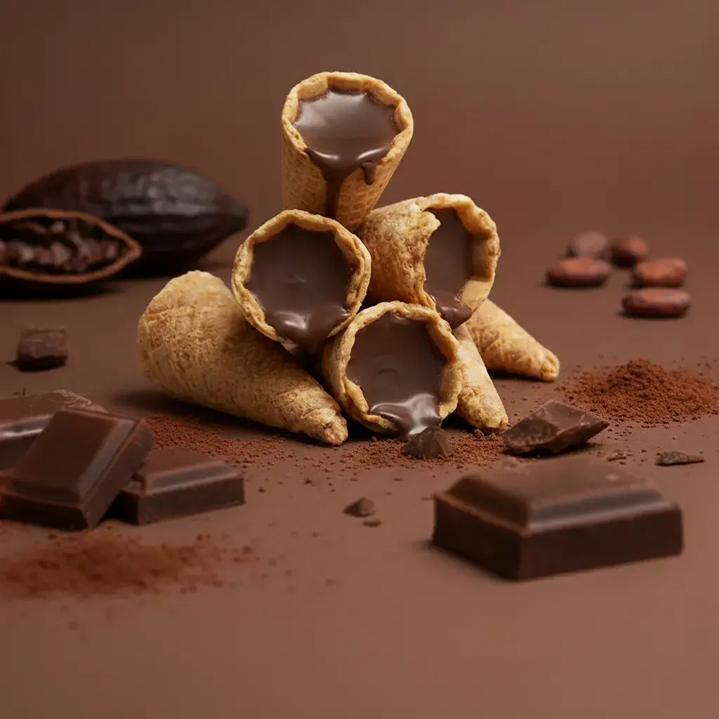 Mini kornoutky s hořkou čokoládou