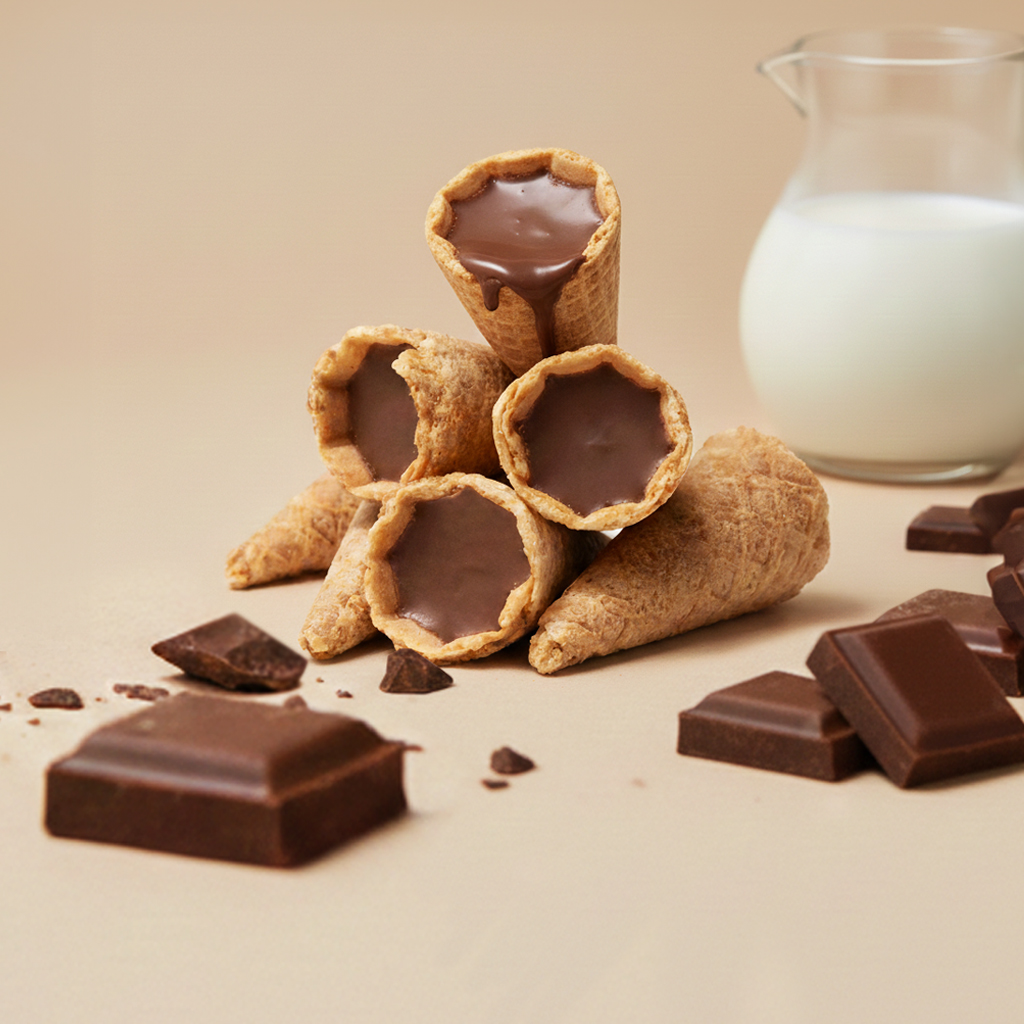 Mini kornoutky s mléčnou čokoládou