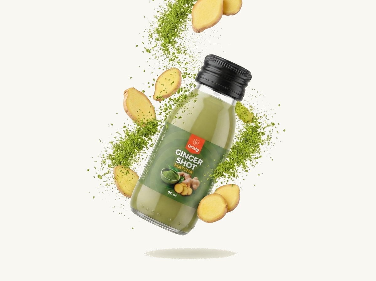 Detail GRIZLY Ginger shot Matcha