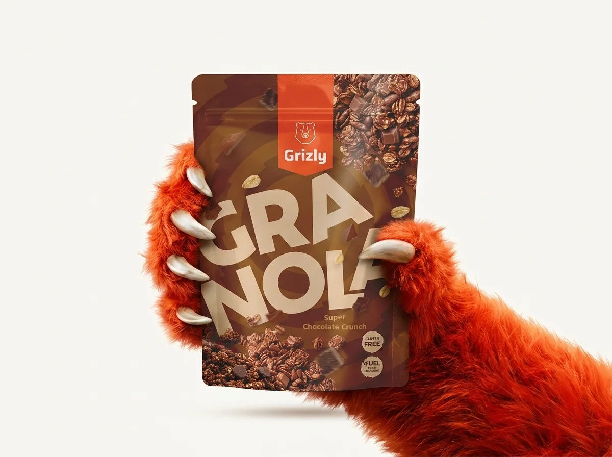 grizly tlapka s granolou