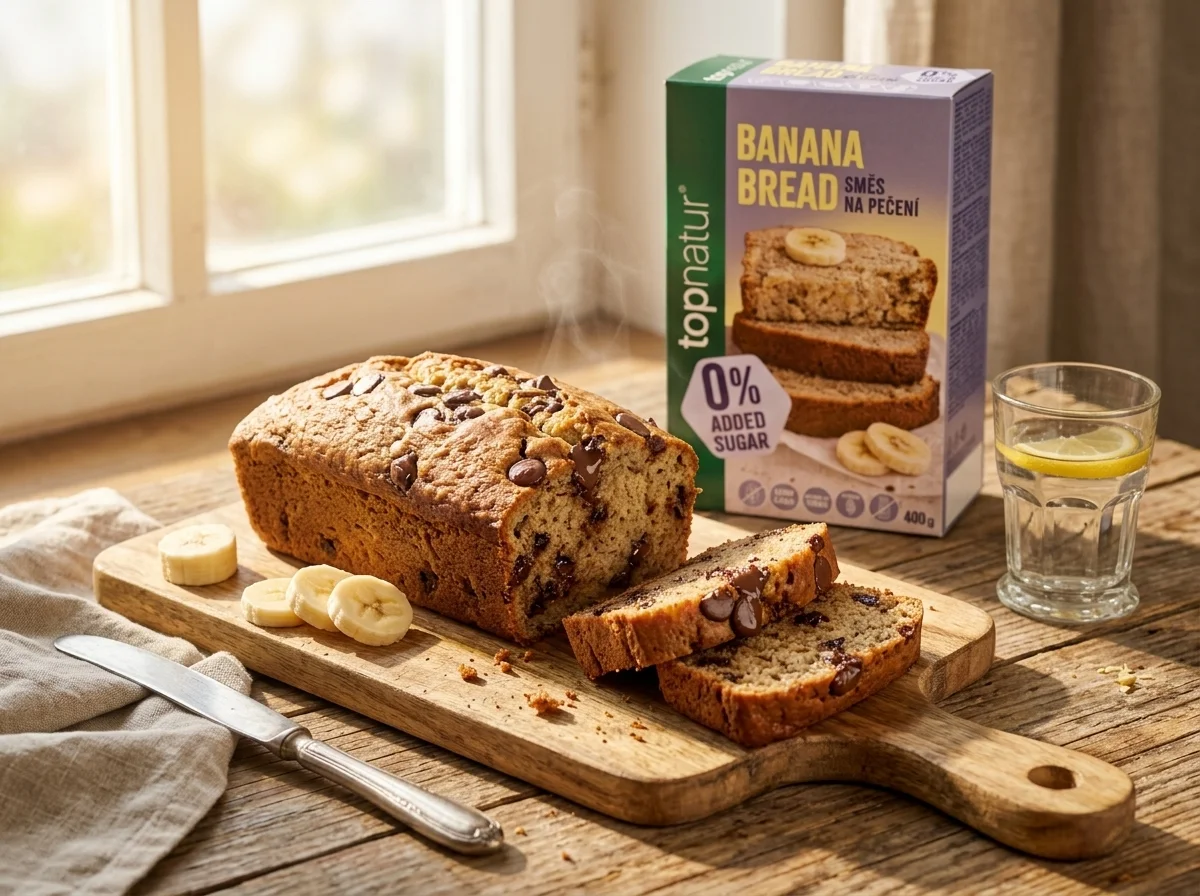 Upečený banana bread