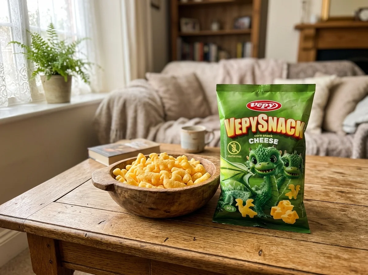 Sýrové kukuřičné snacky