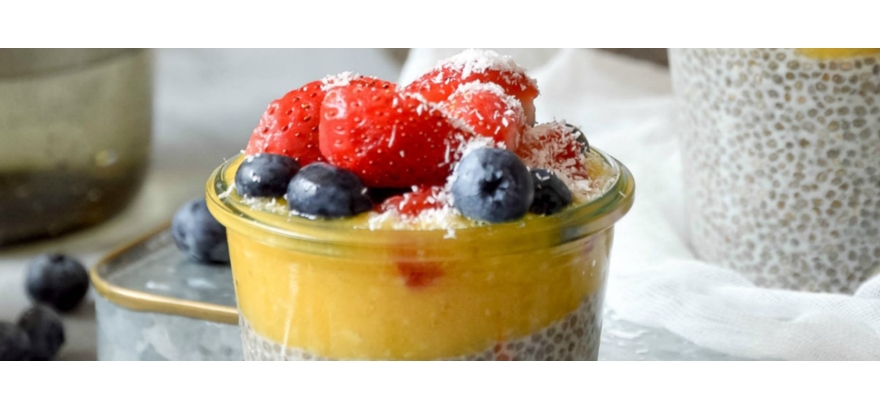 Vymazlený chia puding