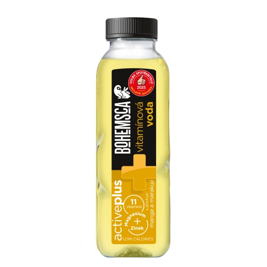 ACTIVE PLUS vitamin water MANGO a MARAKUJA 390 ml
