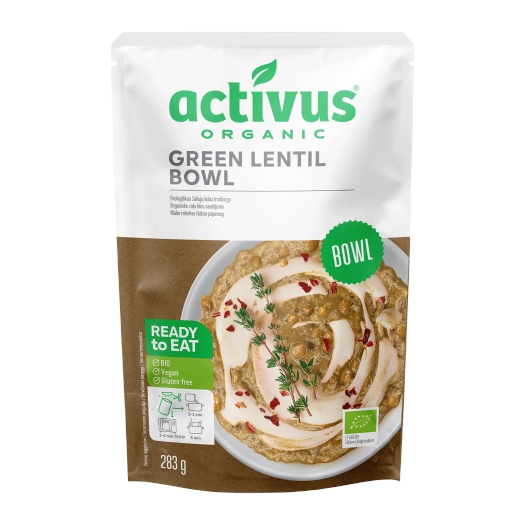 Activus Bio Green Bowl se zelenou čočkou 283g