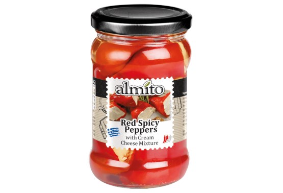 Almit Červené pikantné papriky plnené syrom