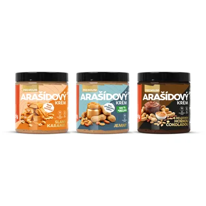 Arašídový krém jemný premium 6 x 250 g 6 x 
