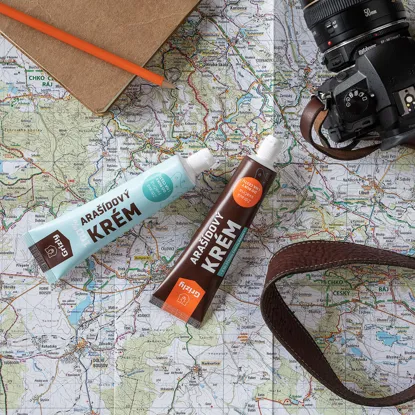 Arašídový krém s mléčnou čokoládou v tubě