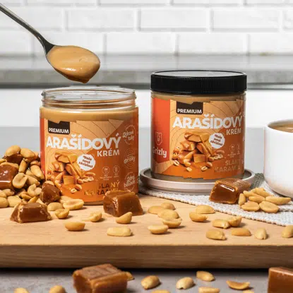 Arašídový krém slaný karamel premium 6 x 250 g