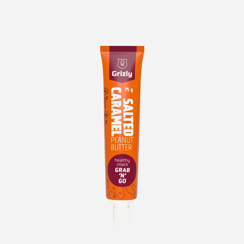 Arašídový krém slaný karamel v tubě 4 x 75 g