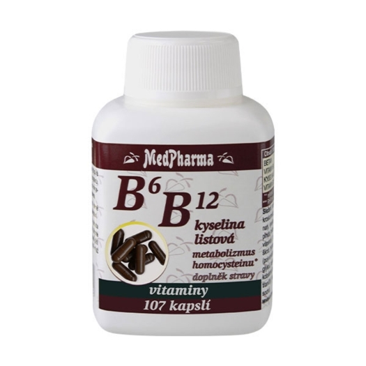 B6, B12 a kyselina listová 107 tablet