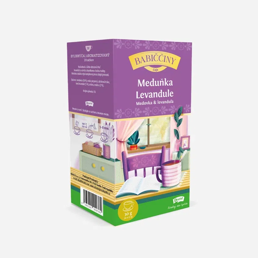 Babiččin čaj bylinný - meduňka a levandule