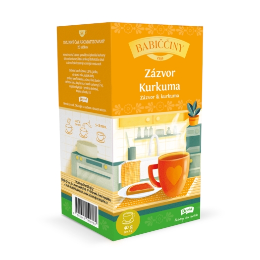 Babiččin čaj bylinný - zázvor a kurkuma