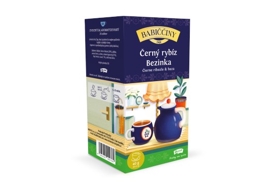 Babiččin čaj ovocný - černý rybíz a bezinka