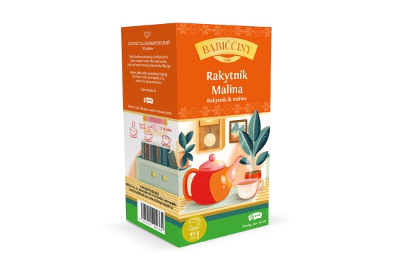 Babiččin čaj ovocný - rakytník a malina