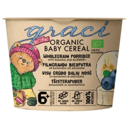 Baby ovesná kaše banán a borůvky 6+ - expirace