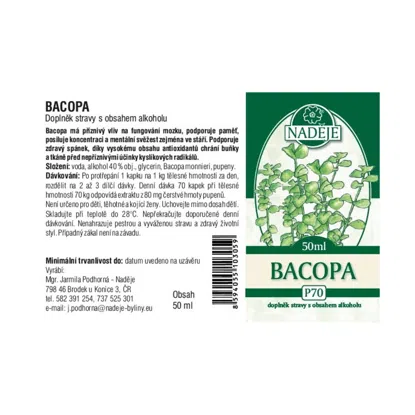 Bacopa tinktura z pupenů
