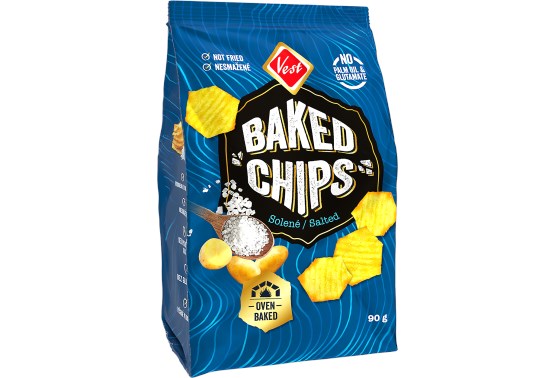 Baked chips solené