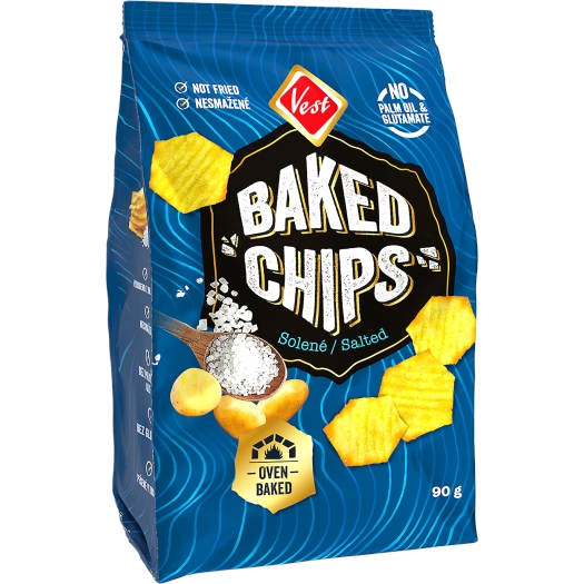 Baked chips solené