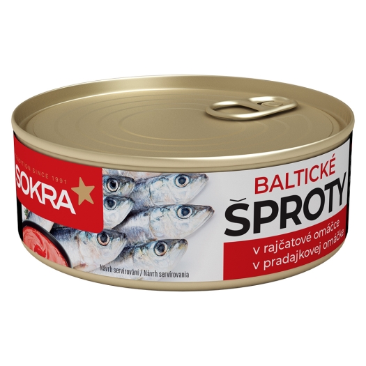 Baltické šproty v tomatové omáčce