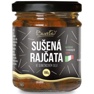 Bassta Rajčata sušená na slunci ve slun.oleji 190g - sklo