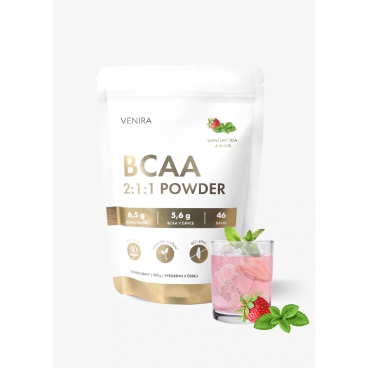 BCAA 2:1:1 příchuť jahoda a máta