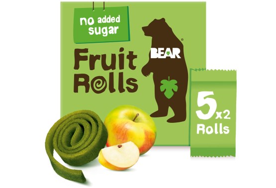 BEAR Fruit Rolls jablko ovocné rolované plátky 5x20 g