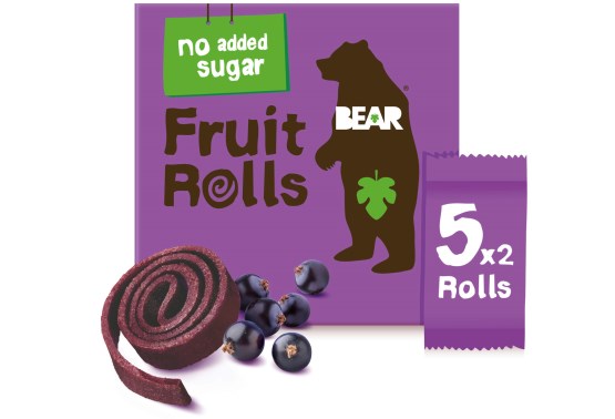 BEAR Fruit Rolls ovocné rolky s čiernymi ríbezľami 5x20 g