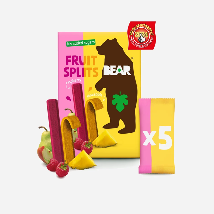Bear Fruit Splits malina a ananas 5x20 g