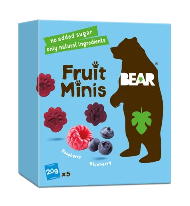 Bear Minis malina a borůvka 12 x 100 g