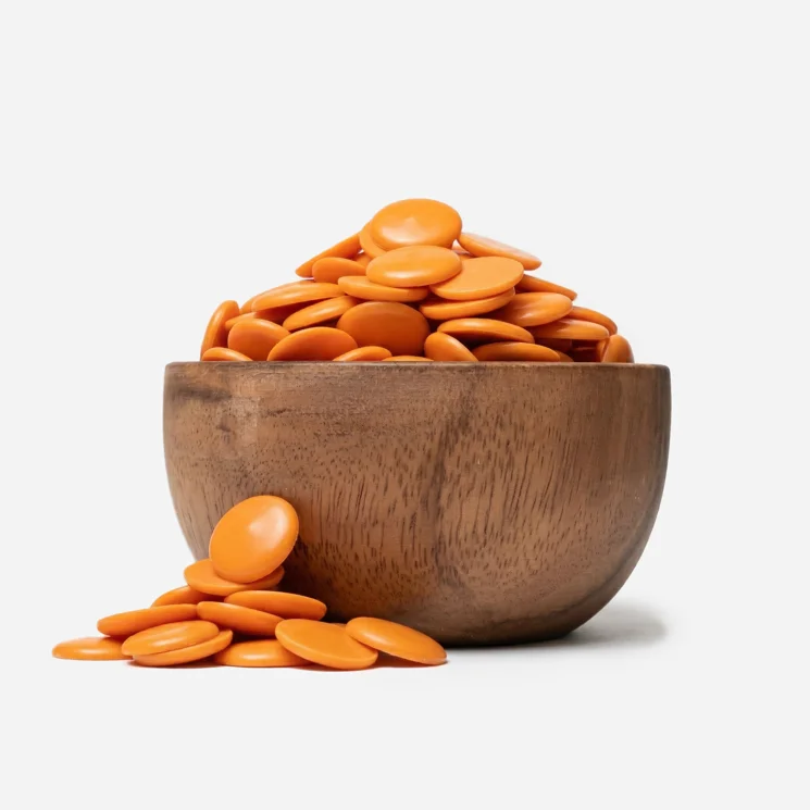 Belgická bílá čokoláda s příchutí pomeranče