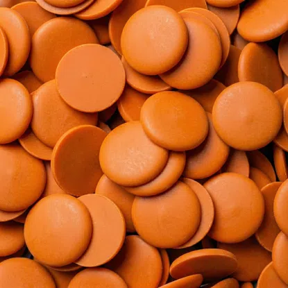 Belgická bílá čokoláda s příchutí pomeranče