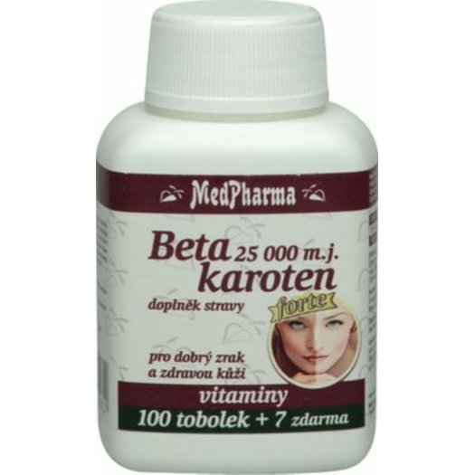 Beta karoten 25.000 m.j. - Panthenol, PABA