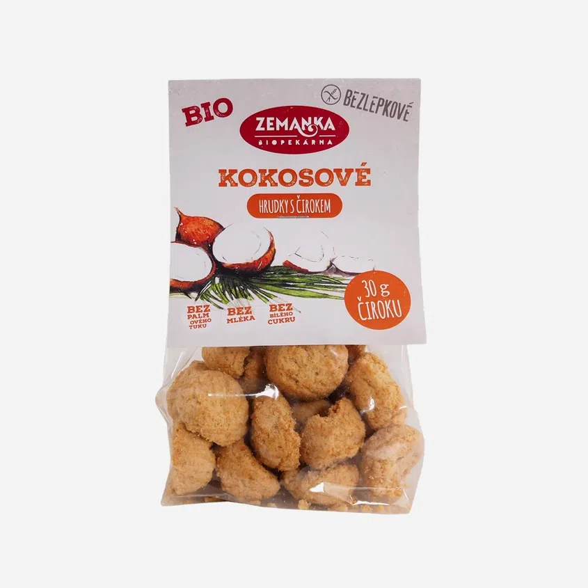 Bezlepkové čirokové sušenky kokosové BIO