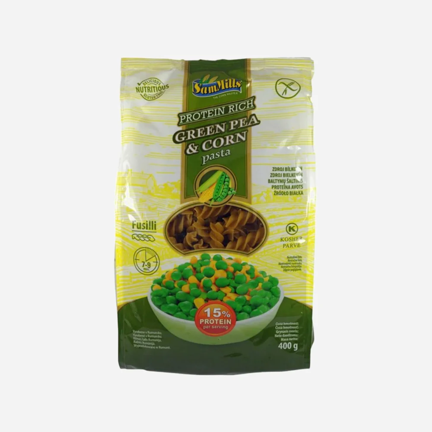 Bezlepkové kukuričné cestoviny - Fusilli zo zeleného hrachu